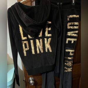 victoria secret velour set bling y2k